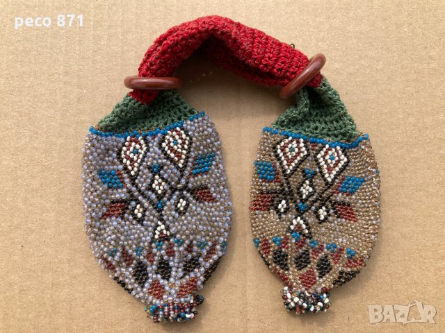 Стара кесия с мъниста пунгия