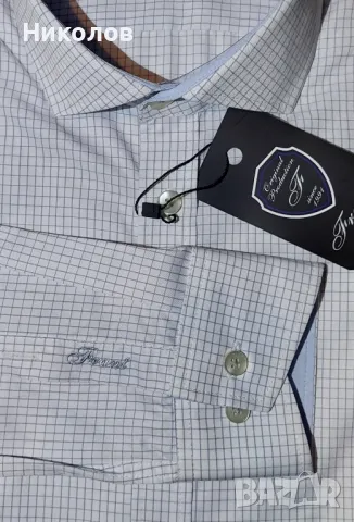 Мъжки ризи Frant 39/40 М - Slim line, снимка 9 - Тениски - 48179457