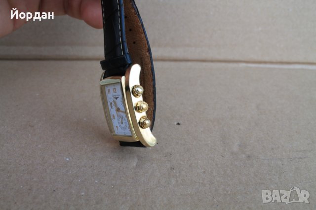 Швейцарски ръчен мъжки часовник "Longines'' хронограф кварц 18 карата , снимка 3 - Мъжки - 40566435