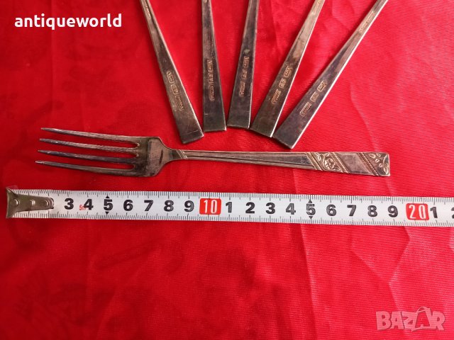 Уникални  Английски ПОСРЕБРЕНИ Вилици ШЕФИЛД, снимка 6 - Антикварни и старинни предмети - 43667797