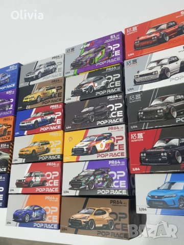 Pop Race 1:64, Honda NSX, Nissan Skyline, VW, Toyota Yaris, Mazda., снимка 4 - Колекции - 51895277