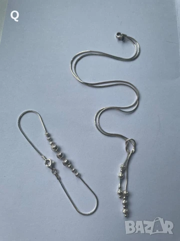 Стебърен комлект гривна и колие,проба 925 (15)