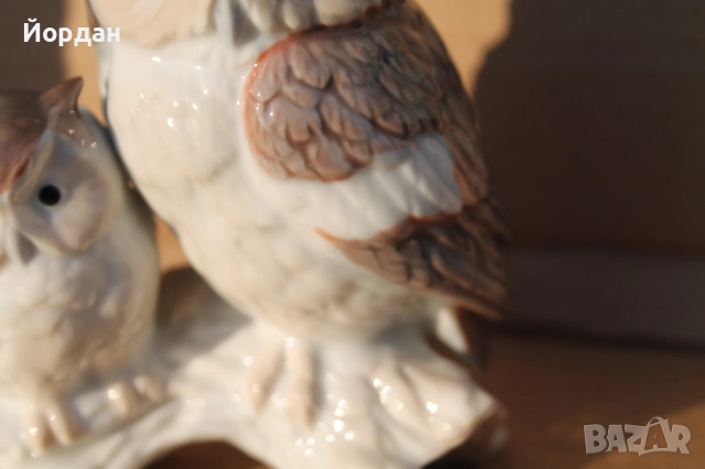 Порцеланова фигурка ''Бухал'' , снимка 3 - Колекции - 52335358