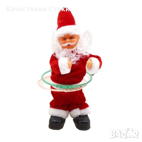 🎅 Музикален Дядо Коледа въртящ обръчи, снимка 3 - Музикални играчки - 42975437