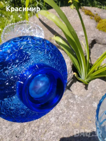 Синя бонбониерка Размери 15/ 6 см , снимка 6 - Антикварни и старинни предмети - 47725012