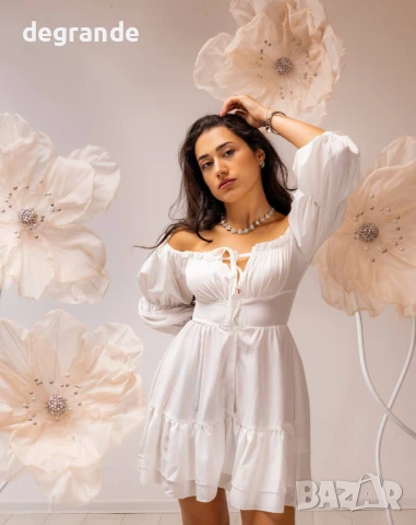 Дамска бяла рокля, снимка 4 - Рокли - 50944760