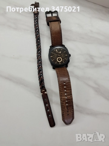 Часовник Fossil FS5251SET с Гривна , снимка 2 - Мъжки - 52897050