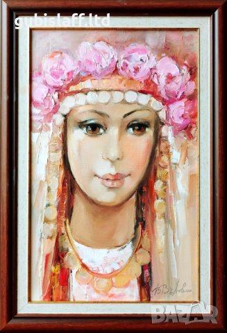 Картина, "Лазарка", худ. В. Вълова