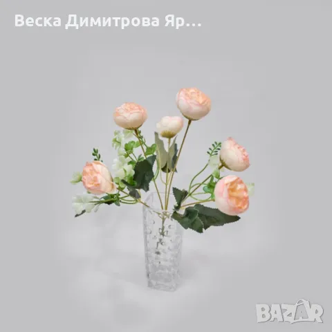 Изкуствени аранжировки с божури, снимка 2 - Изкуствени цветя - 50321990