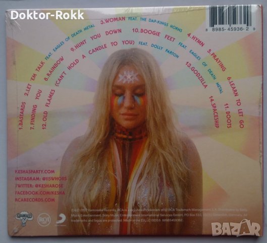 Kesha – Rainbow (2017, CD), снимка 2 - CD дискове - 43901082