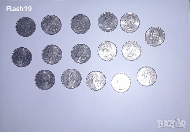 САЩ ¼ долар 16 броя , снимка 2 - Нумизматика и бонистика - 52675763