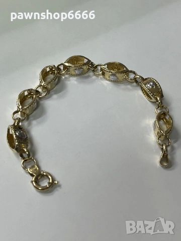 Златна гривна 14 карата 7,69 грама , снимка 4 - Гривни - 53589514