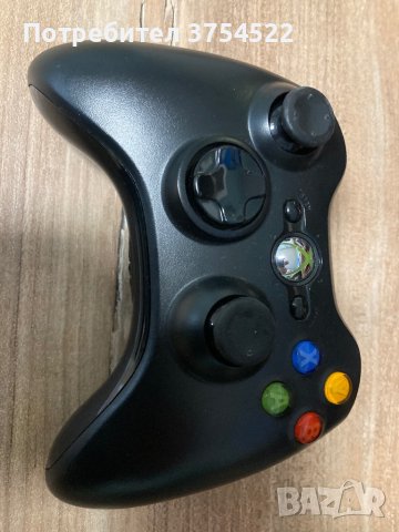 БЕЗЖИЧЕН ГЕЙМПАД - XBOX 360 WIRELESS CONTROLLER BLACK Оригинален 