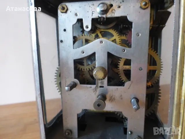 Немски настолен механичен часовник с латерна Жокер 1920 г , снимка 8 - Антикварни и старинни предмети - 48641582