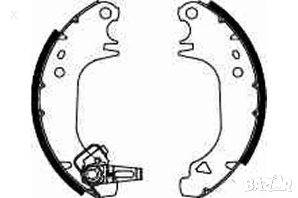 SIMER S419 Задни челюсти CITROEN AX / BX / Saxo / PEUGEOT 106 / 205 / 1983-2004 OE 4241L3 OE 4241J9