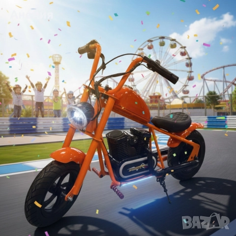 Електрически мини скутер C12B Harley baby, снимка 7 - Велосипеди - 52820922