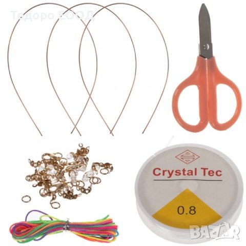 Игра комплект за изработка на гривни и бижута, аксесоари 900 елемента, снимка 4 - Други - 43900444