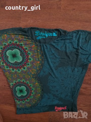 desigual - страхотна дамска тениска КАТО НОВА, снимка 4 - Тениски - 28812356