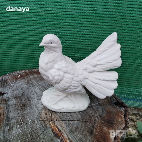 6262 Декоративна керамична фигура Гълъб статуетка