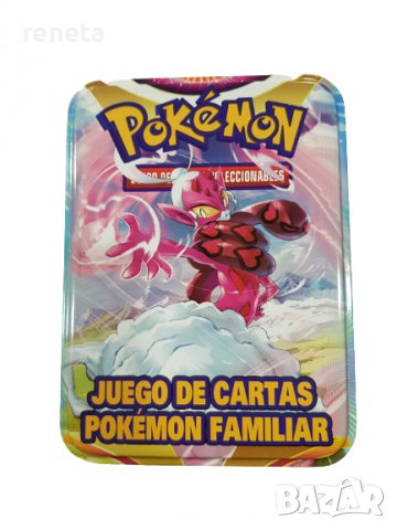 Карти Pokémon,  За игра, Метална кутия, Многоцветен, снимка 6 - Игри и пъзели - 40079777