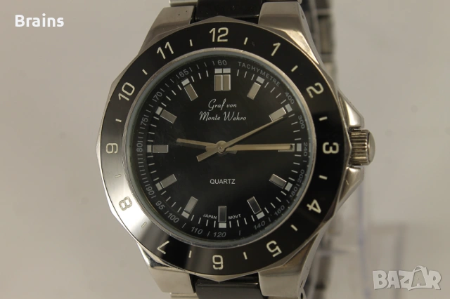 Мъжки Ръчен Кварцов Часовник Graf Von Monte Wehro Керамика, снимка 3 - Мъжки - 53454654