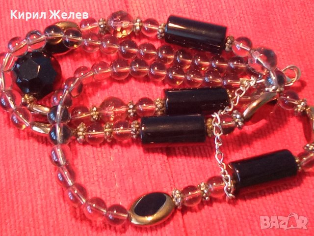 РАЗКОШНО СТИЛНО КРИСТАЛНО ВЕЧЕРНО КОЛИЕ ОГЪРЛИЦА ЧИСТ ПЛАНИНСКИ ШЛИФОВАН ЮВЕЛИРНО КРИСТАЛ 34530, снимка 2 - Колиета, медальони, синджири - 39082430