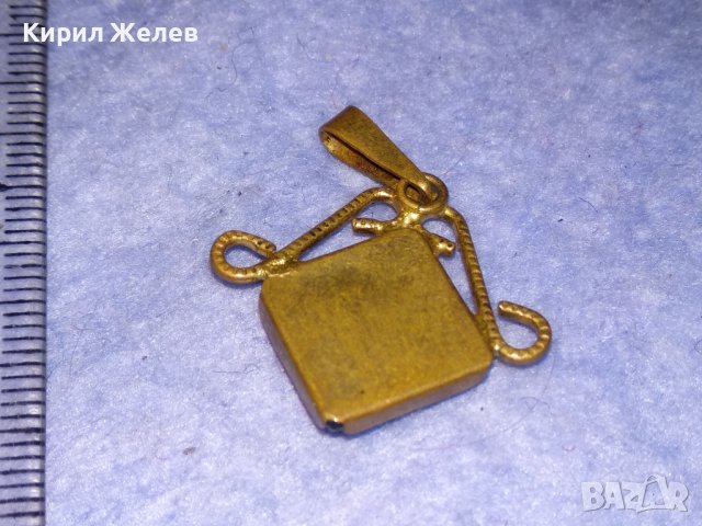 СТАР БРОНЗОВ КРИСТАЛЕН МЕДАЛЬОН АЖУРНА МАЙСТОРСКА РЪЧНА ИЗРАБОТКА 37051, снимка 2 - Антикварни и старинни предмети - 39954978