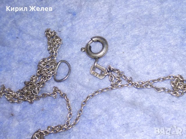 СТАРИНЕН СЪРЦЕВИДЕН МЕДАЛЬОН ФИЛИГРАННО СРЕБРО и СРЕБЪРНА ВЕРИЖКА СРЕБРО 835 МАЙСТОРСКА РАБОТА 29665, снимка 8 - Антикварни и старинни предмети - 40532546