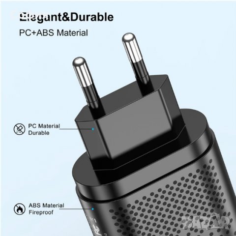 Адаптер Quick Charge USB Type C 20W 3.0 QC PD с чип за бързо зареждане НАЛИЧНО!!!, снимка 4 - Безжични зарядни - 32792165