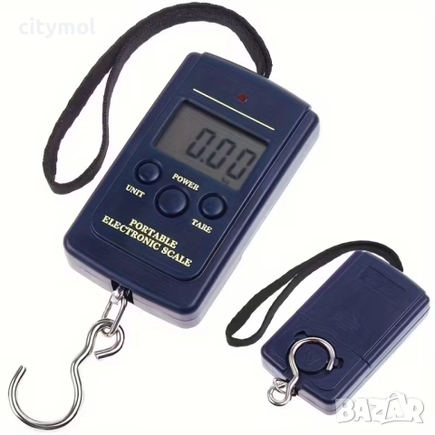 Електронна везна до 50 кг за риболов и багаж, снимка 2 - Електронни везни - 51990555