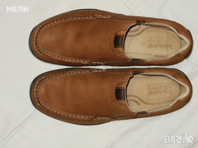 Timberland мъжки мокасини естествена кожа 42/43, снимка 3 - Мокасини - 53591559
