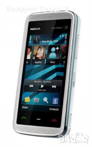 за чàсти Смартфон Nokia 5530 XpressMusic GSM - Бял със сини акценти, снимка 1