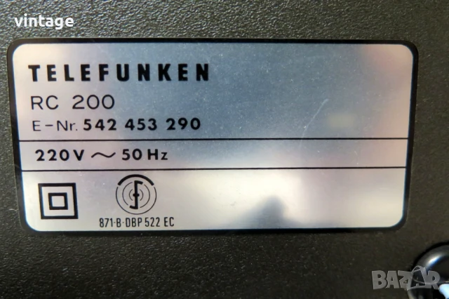 Telefunken RC 200_B, снимка 8 - Декове - 51348348