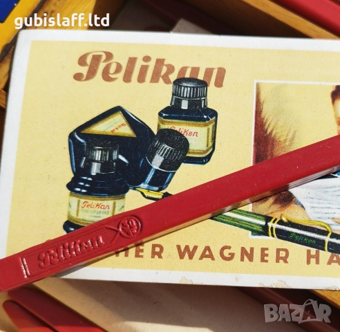 Стар червен восък PELIKAN, 1940 - те, снимка 4 - Антикварни и старинни предмети - 52577433