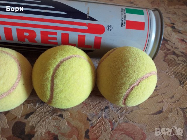 PIRELLI  Топки за тенис на корт в метална кутия, снимка 7 - Тенис - 28357809