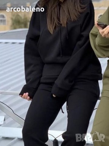 Дамски есенно-зимен ежедневен комплект от две части, 4цвята, снимка 5 - Комплекти - 39018781