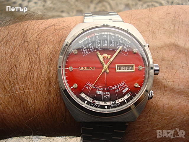 Нов Мъжки Часовник Orient Вечен календар с кутия, снимка 6 - Мъжки - 52734883
