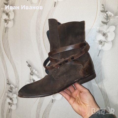 H by HUDSON LONDON Yorke  кожени боти  номер 44, снимка 2 - Мъжки боти - 43855861