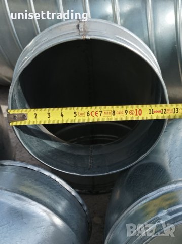 Коляно за аспирация ф125 поцинкована ламарина, снимка 2 - Други машини и части - 38027717