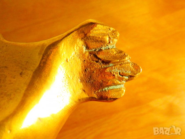 Стара бронзова пластика еротика  на скулптура Григор Гошев - Богинята НИКЕ  18+ секс голо тяло, снимка 4 - Статуетки - 38515141