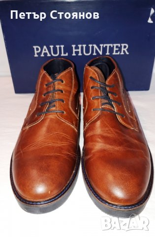 Стилни мъжки кларкове от естествена кожа PAUL HUNTER №46, снимка 2 - Мъжки боти - 27180009