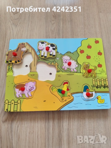 Дървен музикален пъзел Playtive Junior от 7 части