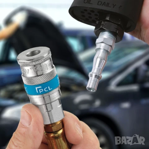 Оригинални Бързосменни ЩУЦЕРИ с Резба 1/4” за Бързи Връзки Въздух Стандарти Англия САЩ Япония БАРТЕР, снимка 3 - Други инструменти - 50700727