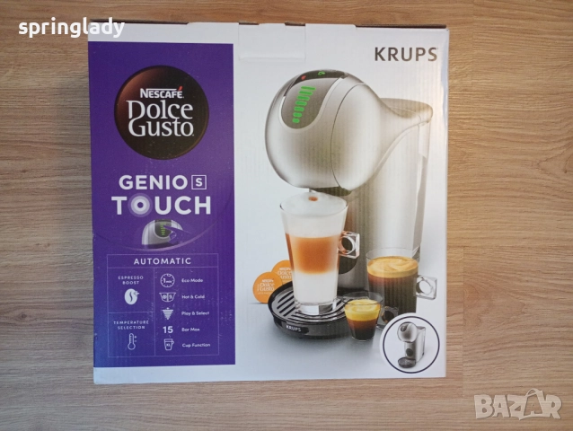Нова кафемашина с капсули Dolge Gusto Krups Genio S Touch, снимка 2 - Кафемашини - 52927574
