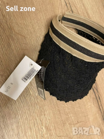 Дамска лятна шапка с дантела и ластична лента, снимка 2 - Шапки - 51690062