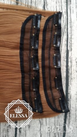 Натурални Екстеншъни Комплект от 200 грама Коса / 60 см, Цвят- №30 Медно Рус КОД С473, снимка 6 - Аксесоари за коса - 33149060