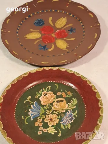 две декоративни ръчноизрисувани чинии за стена   21/2