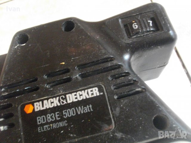 С РЕГУЛАЦИЯ-Black Decker BD83-Немски Професионален-Лентов Шлайф-500 Вата-180м/мин-Отличен-Блек Декер, снимка 10 - Други инструменти - 33138837