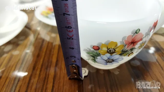 френски аркопал чаши за чай , снимка 6 - Антикварни и старинни предмети - 50096229