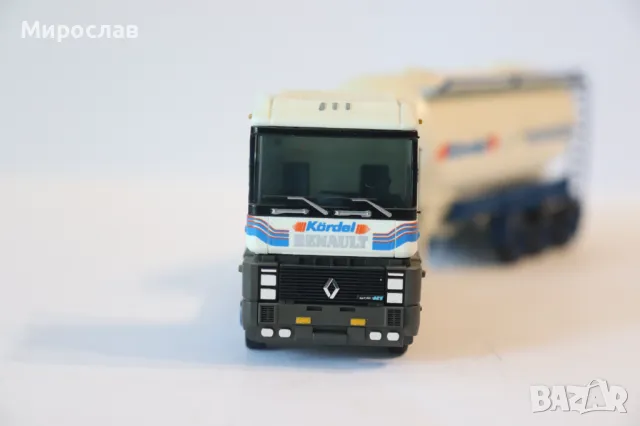 ALBEDO H0 1/87 RENAULT MAGNUМ ЦИМЕНОВОЗ КАМИОН МОДЕЛ ТИР, снимка 3 - Колекции - 50124611